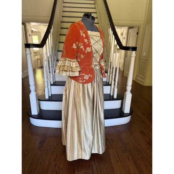 Handmade Colonial Hamilton Women Costume Cosplay LARP History Bounding Outlander - Picture 4 of 9